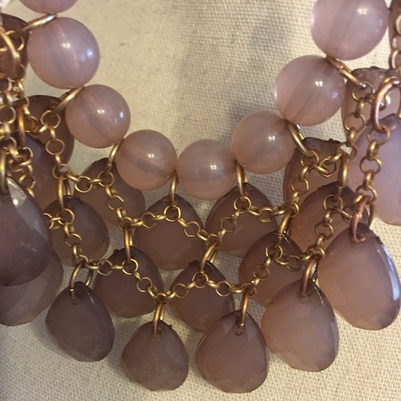 Rose multi layer beaded necklace - Picture 4 of 6